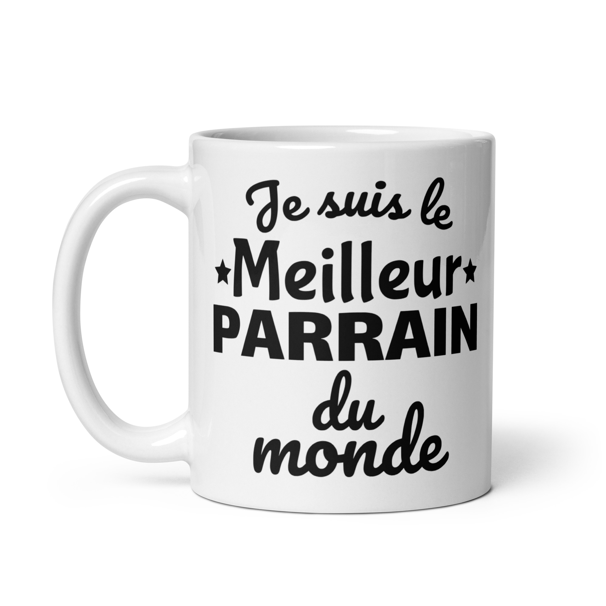 Mug Blanc Brillant Je suis le meilleur parrain du monde