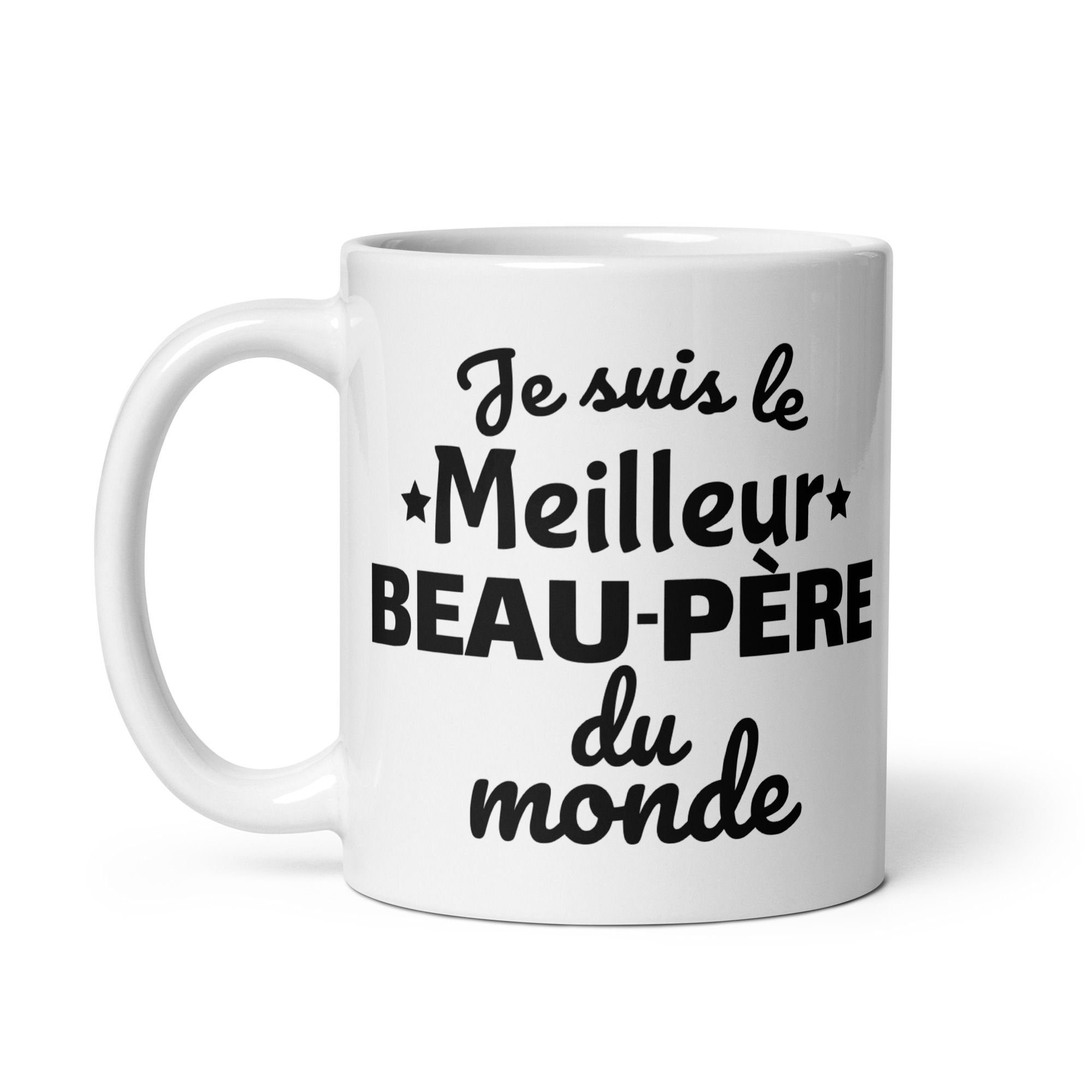 Mug Blanc Brillant Je suis le meilleur beau-père du monde