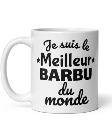Mug Blanc Brillant Je suis le meilleur barbu du monde