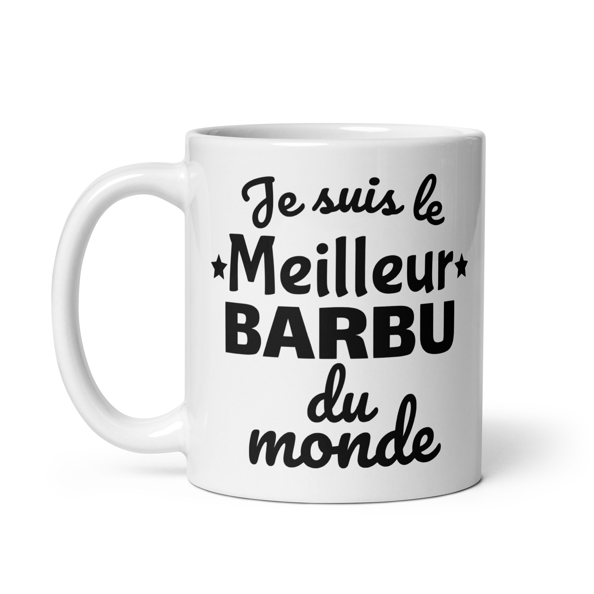 Mug Blanc Brillant Je suis le meilleur barbu du monde