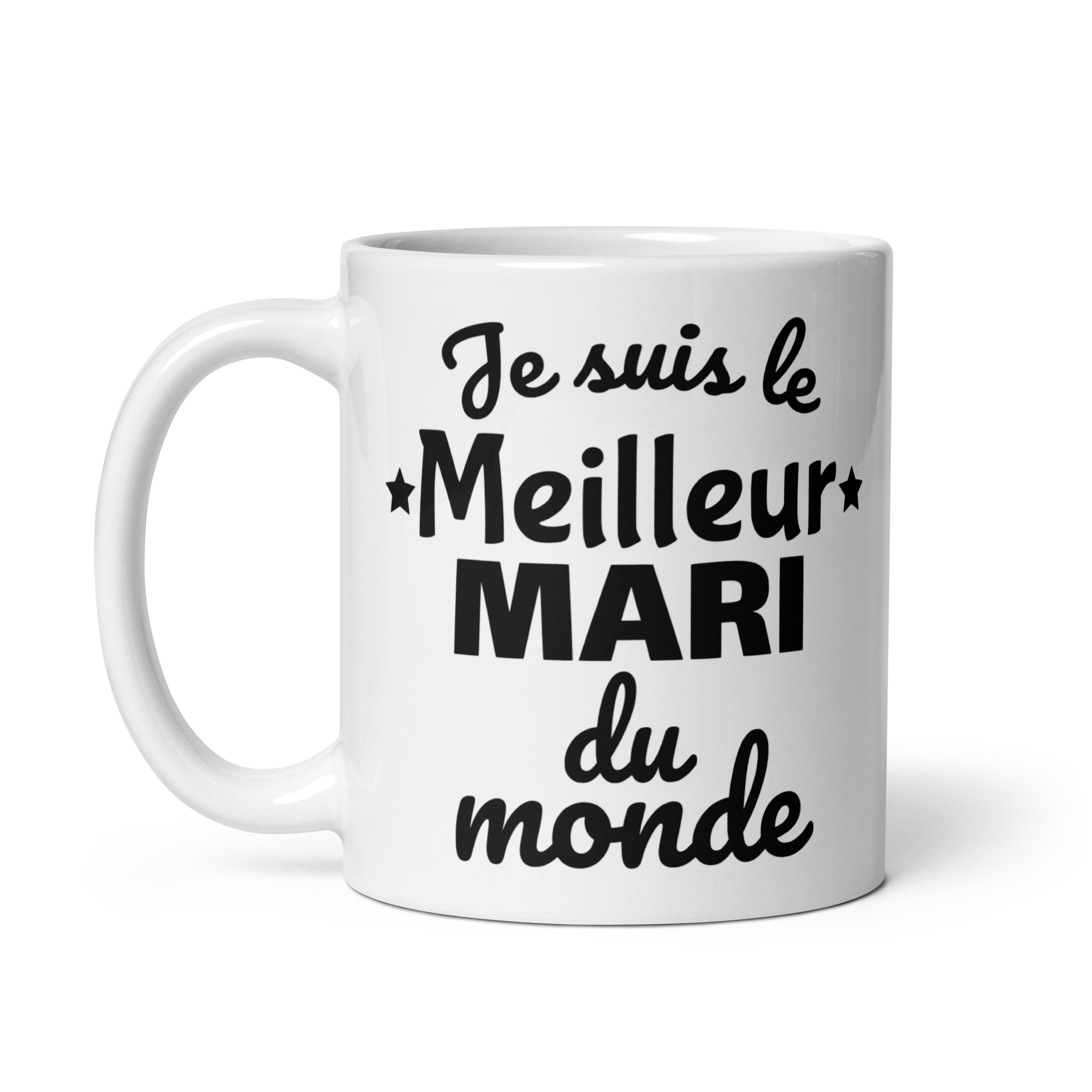 Mug Blanc Brillant Je suis le meilleur époux du monde