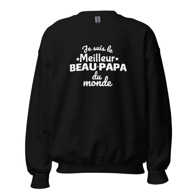 Sweat Unisexe à Col Rond Je suis le meilleur beau-papa du monde