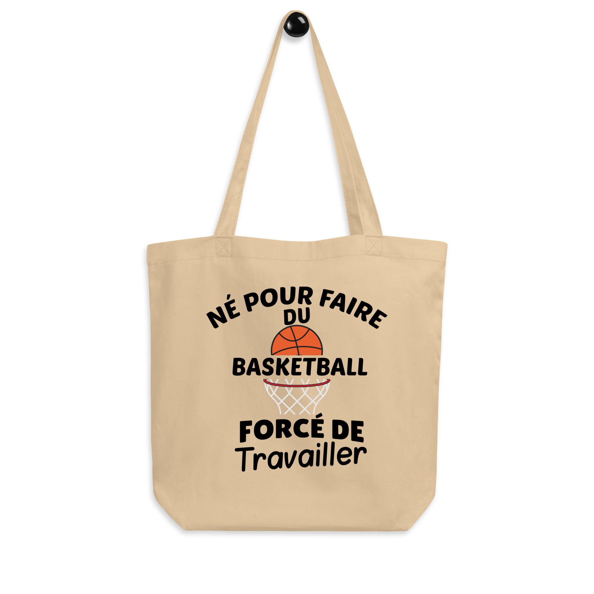 Tote Bag Bio Né pour faire du basketball