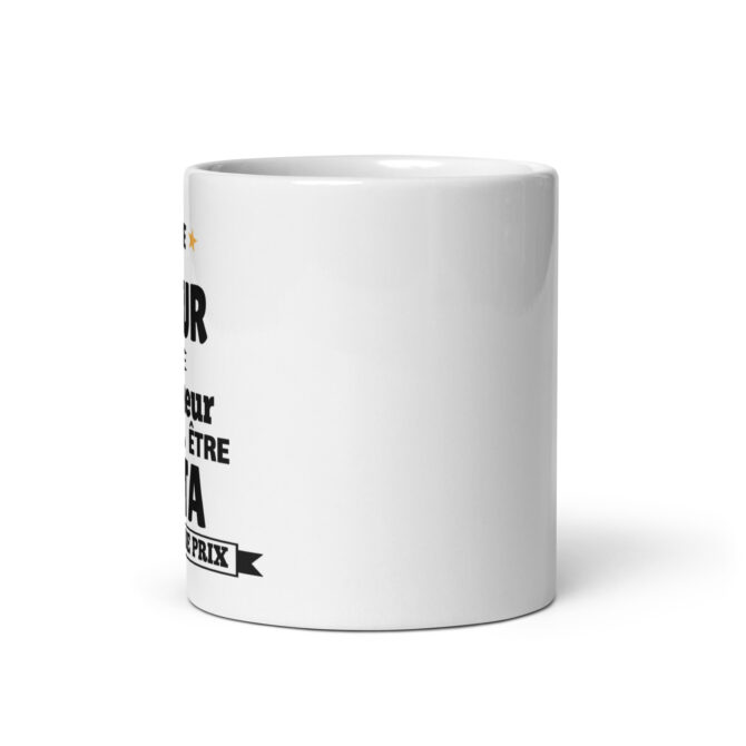 Mug Blanc Brillant Être sœur est un honneur être tata n’a pas de prix