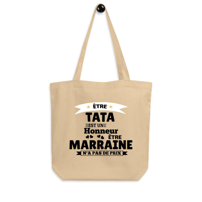 Tote Bag Bio Être tata est un honneur être marraine n’a pas de prix