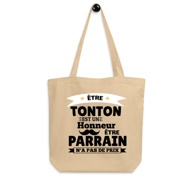 Tote Bag Bio Être tonton est un honneur être parrain n’a pas de prix